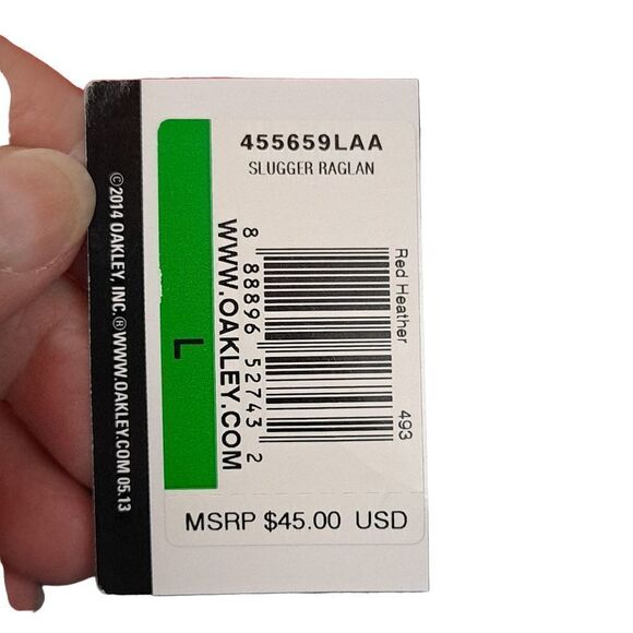 Oakley Mens Slugger Raglan Tee NWT - Picture 6 of 11